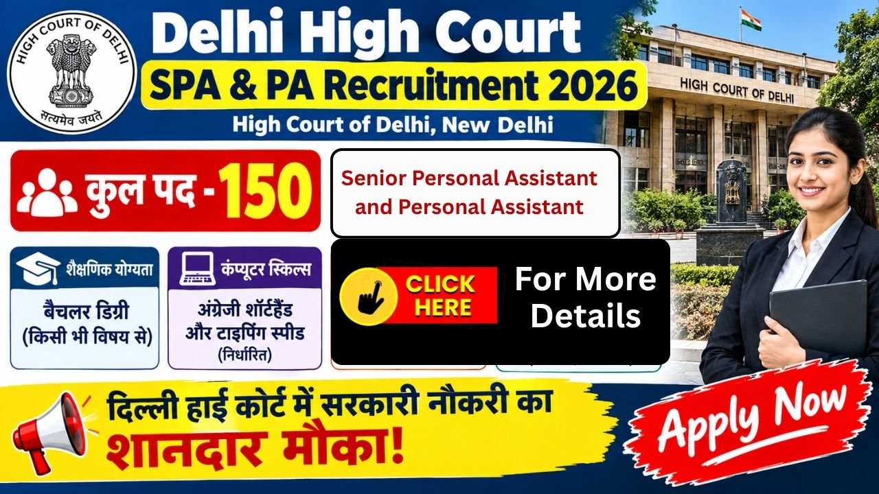 Delhi High Court SPA and PA Recruitment 2026